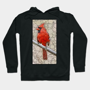 Cardinal Grand Red Bird, MALE CARDINAL Hoodie